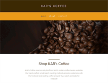 Tablet Screenshot of karscoffee.com